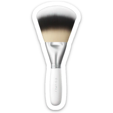 white  makeup brush sticker