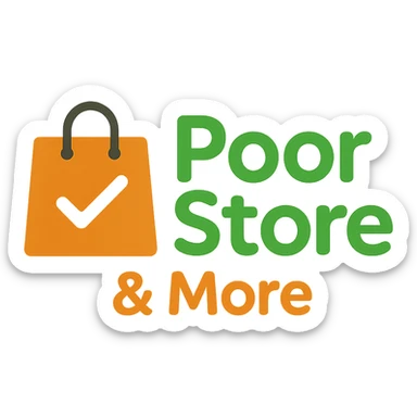 Convince store named Poor Store & More sticker