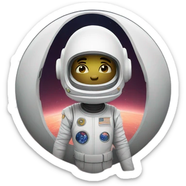 Space Love God sticker