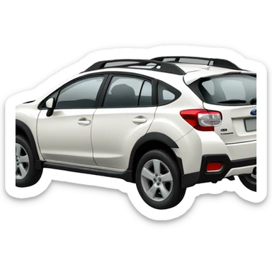white Subaru XV  sticker