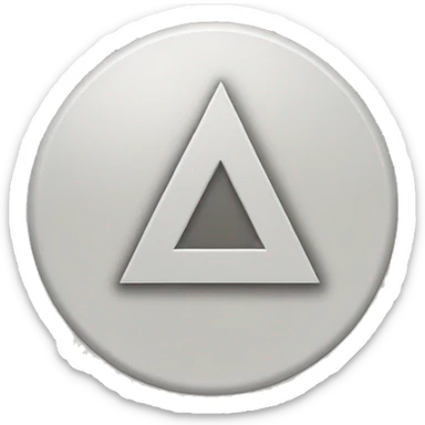 A circle with a triangle coming out of the right side sticker