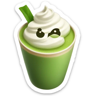 matcha latte sticker