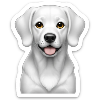dog american stanford black and white sticker