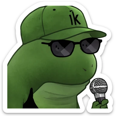 Kendrick Lamar rapping sticker