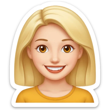 a woman mirroring herself sticker