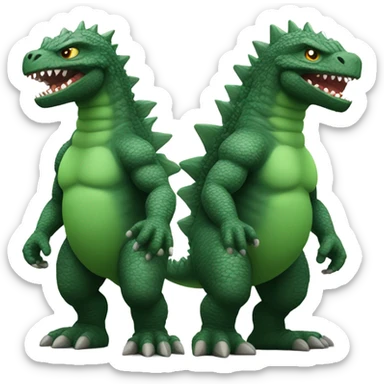 Godzilla baby sticker