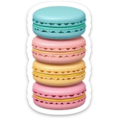 macaron 3d emoji sticker
