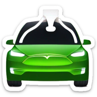 Spotify in a Tesla model X sticker