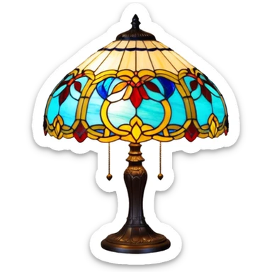 Tiffany lamp sticker