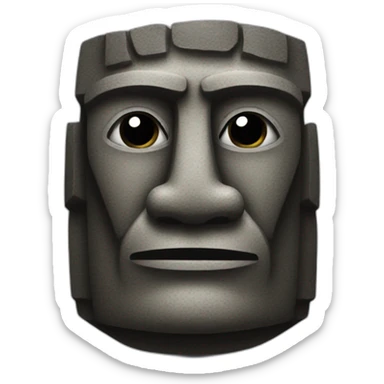 Moai sticker