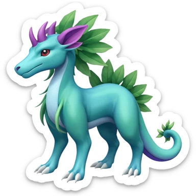 Suicune-Meganium-fusion (full body) sticker