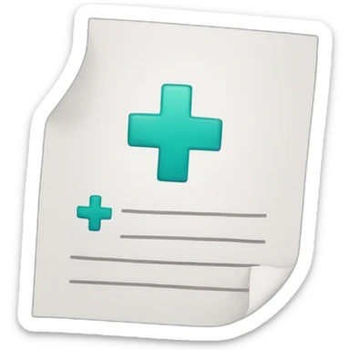 hospital note sticker