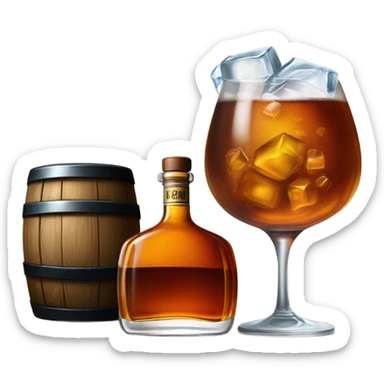 Working with bourbon sticker