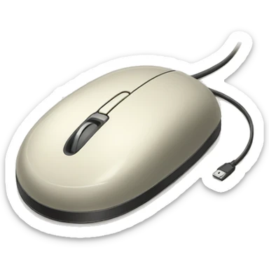 vintage computer mouse sticker