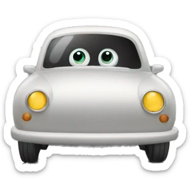 A car with eyes  sticker