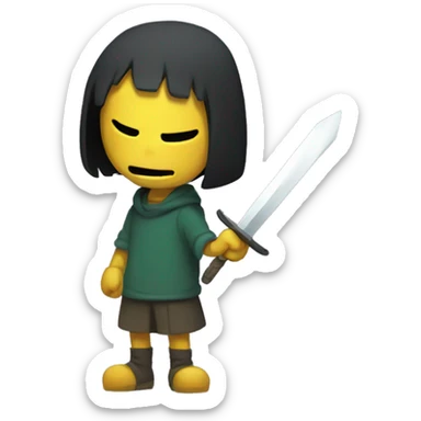 Chara undertale  sticker