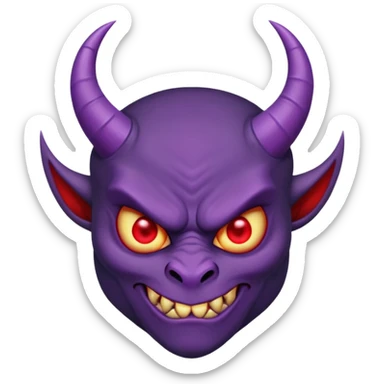 diablo morado sticker