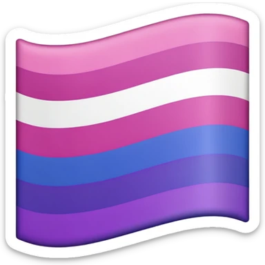 Bisexual flaf sticker