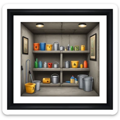 house basement sticker