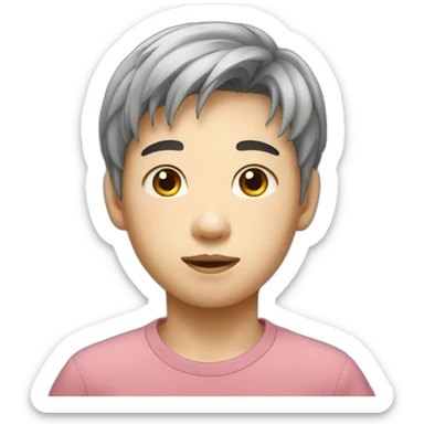 Young Korean boy sticker