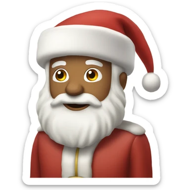 santa Claus escupiendo sticker