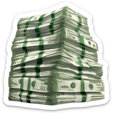Millions of dollars sticker
