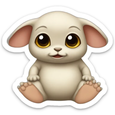 baby grogu, hand forwaed sticker