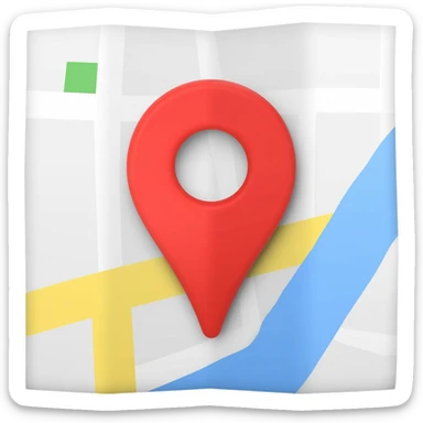 White paper 3d Google maps sticker