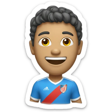 celebrating soccer supporter sticker