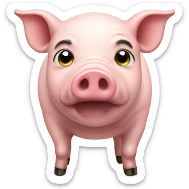 A pig  sticker