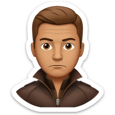 1619 marinero de cuero entero de edad 40 años sticker