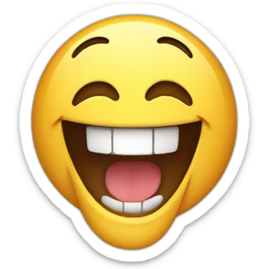 Laughing emoji  sticker