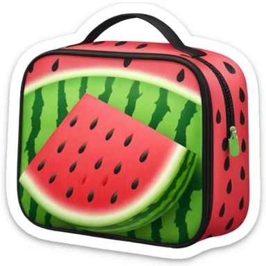 Watermelon lunch bag  sticker