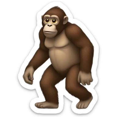 ape carrying kidney sticker