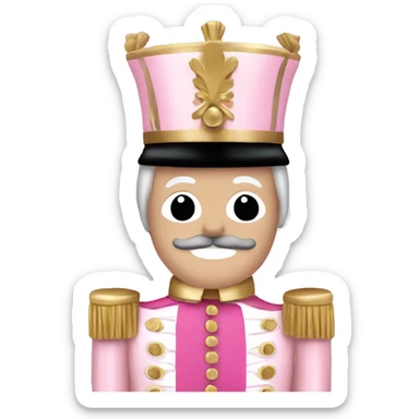 Light pink nutcracker sticker