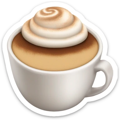 Cup of cappuccino  sticker