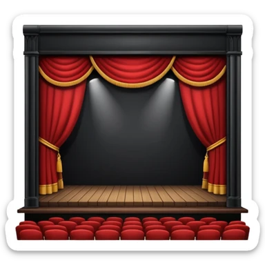 theater stage sticker