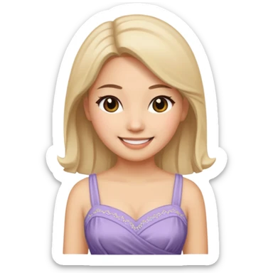 pretty genmoji that looks like Katrina Kiaf sticker