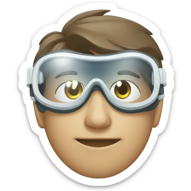 goggles for laboratory sticker