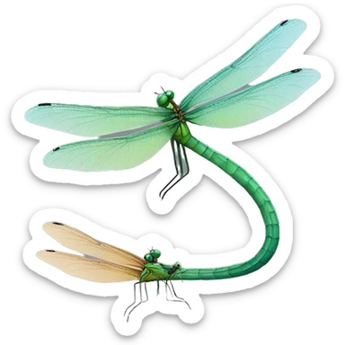 Dragon-fly with Partner sticker