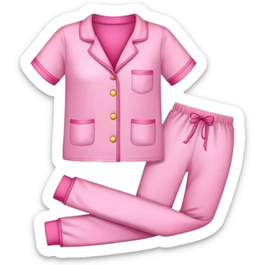pink pajama set sticker