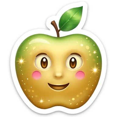 Only sparkles emoji (✨),
no face, no human, no character,
Apple iOS emoji style, simple, minimal sticker