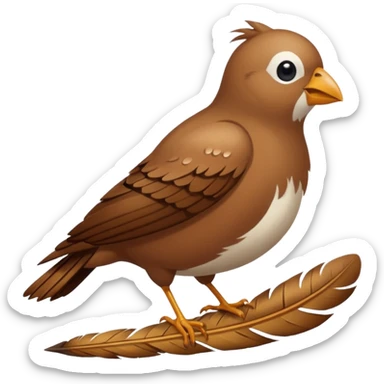 Oiseau qui fais caca sur les gens sticker