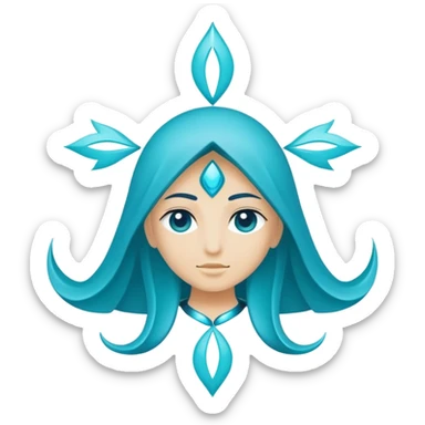 spiritual blue sticker