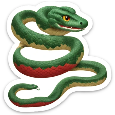 AÑO NUEVO CHINO DECORACIÓN DE SERPIENTE ROJA AÑO DE LA SEPIENTE sticker