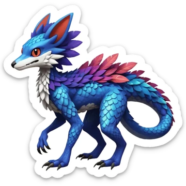  exotic Fakémon-Pokémon-Sergal-Trico-Vernid-creature sticker