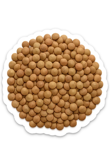 lenticchie viste dall'alto sticker