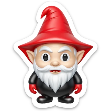   jeff koons halloween vampire gnome inflatable sticker