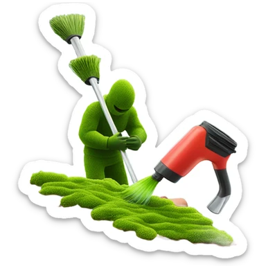 roof moss cleaner sticker