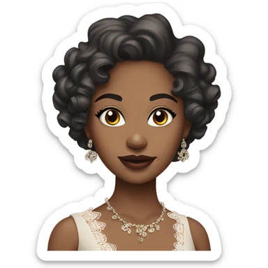 Coquette girl sticker